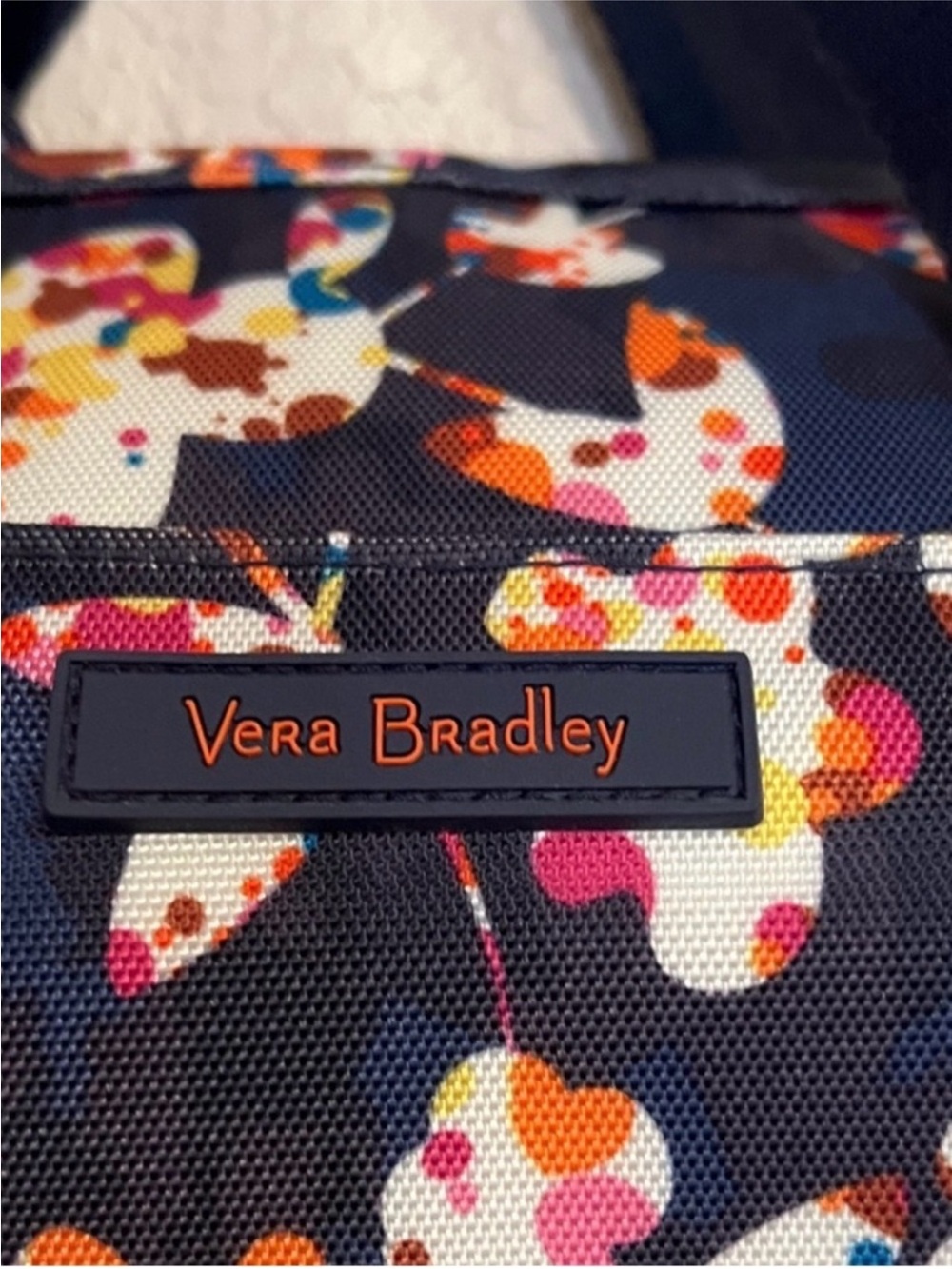 Vera Bradley Lighten Up Hanging Travel Organizer Cut Vines/Navy - Picture 5 of 8